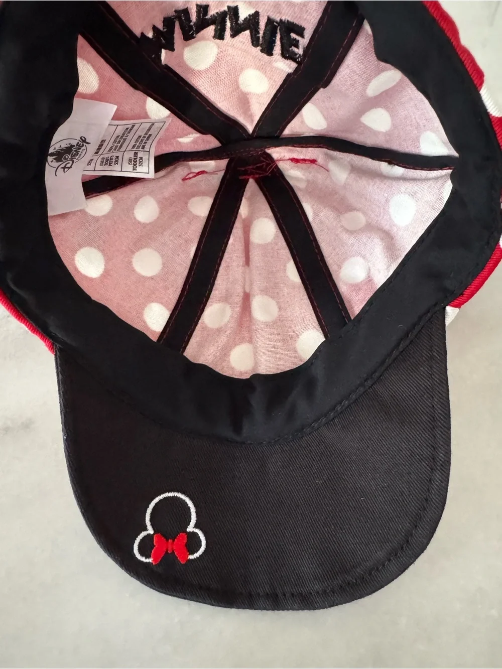 Disney Parks Minnie Mouse Polka Dot Ear Hat - Toddler
